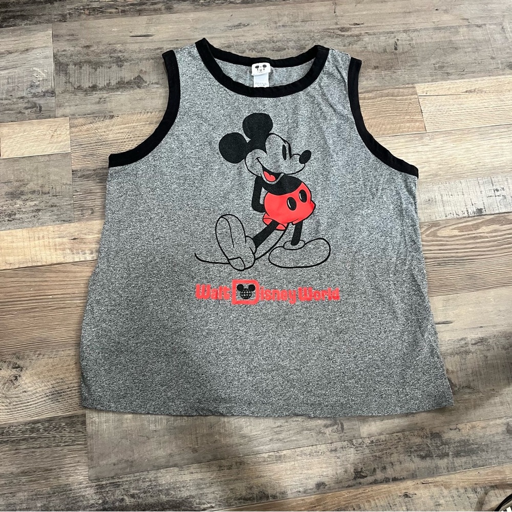 Disney‎ Mickey Mouse Tank Top Women’s Sleeveless Shirt - Picture 2 of 4